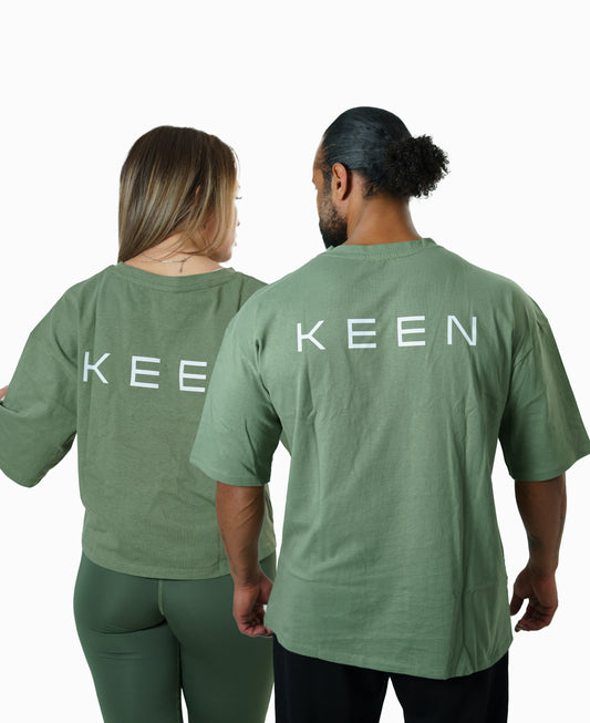 Long Oversized Tee Unisex Green