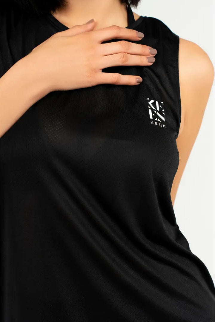 Basic black tank top