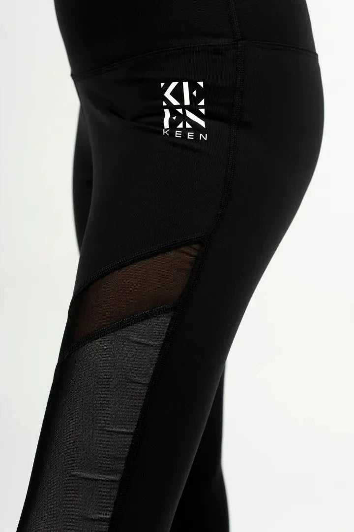 White & black legging