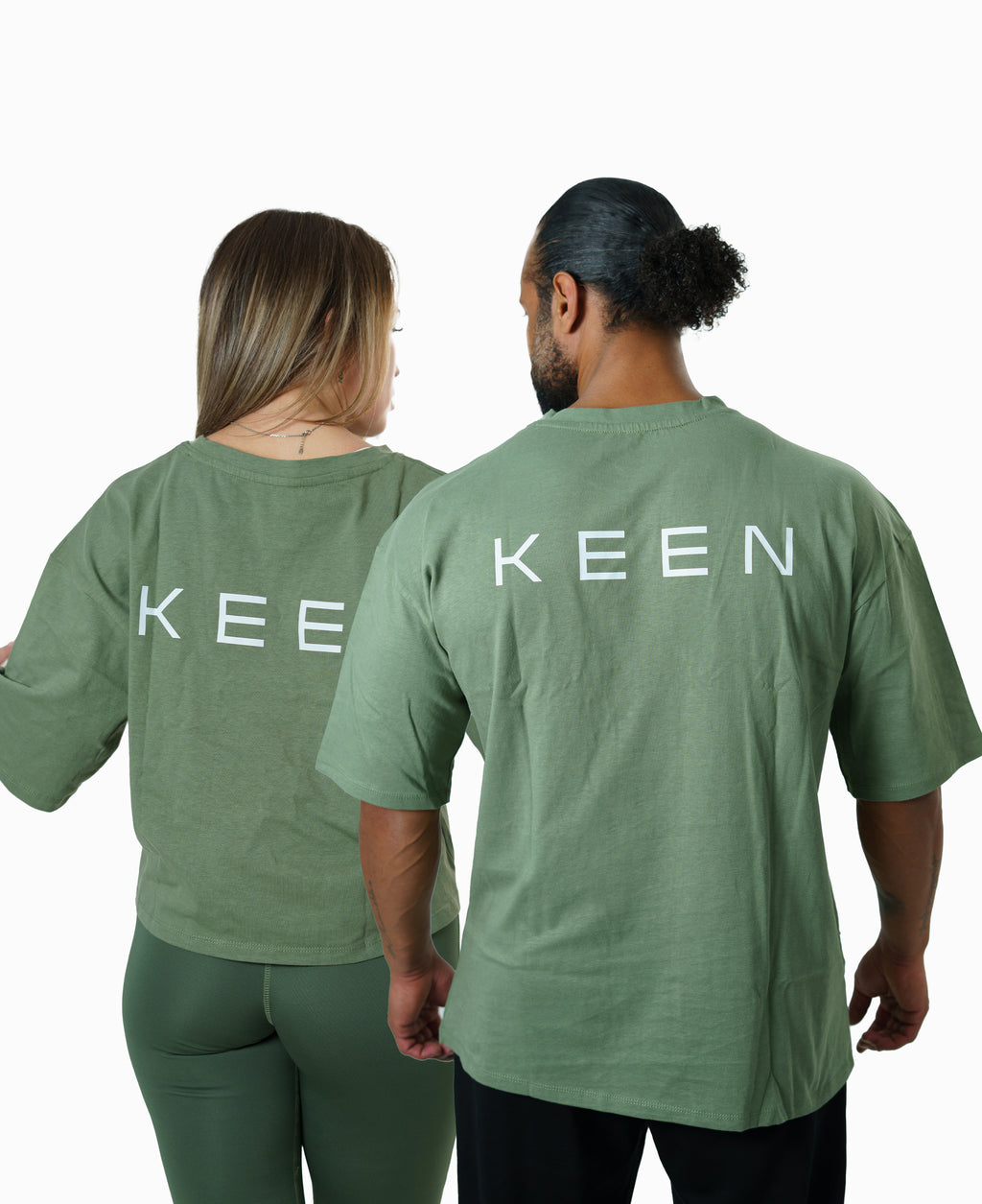 Long Oversized Tee Unisex Green