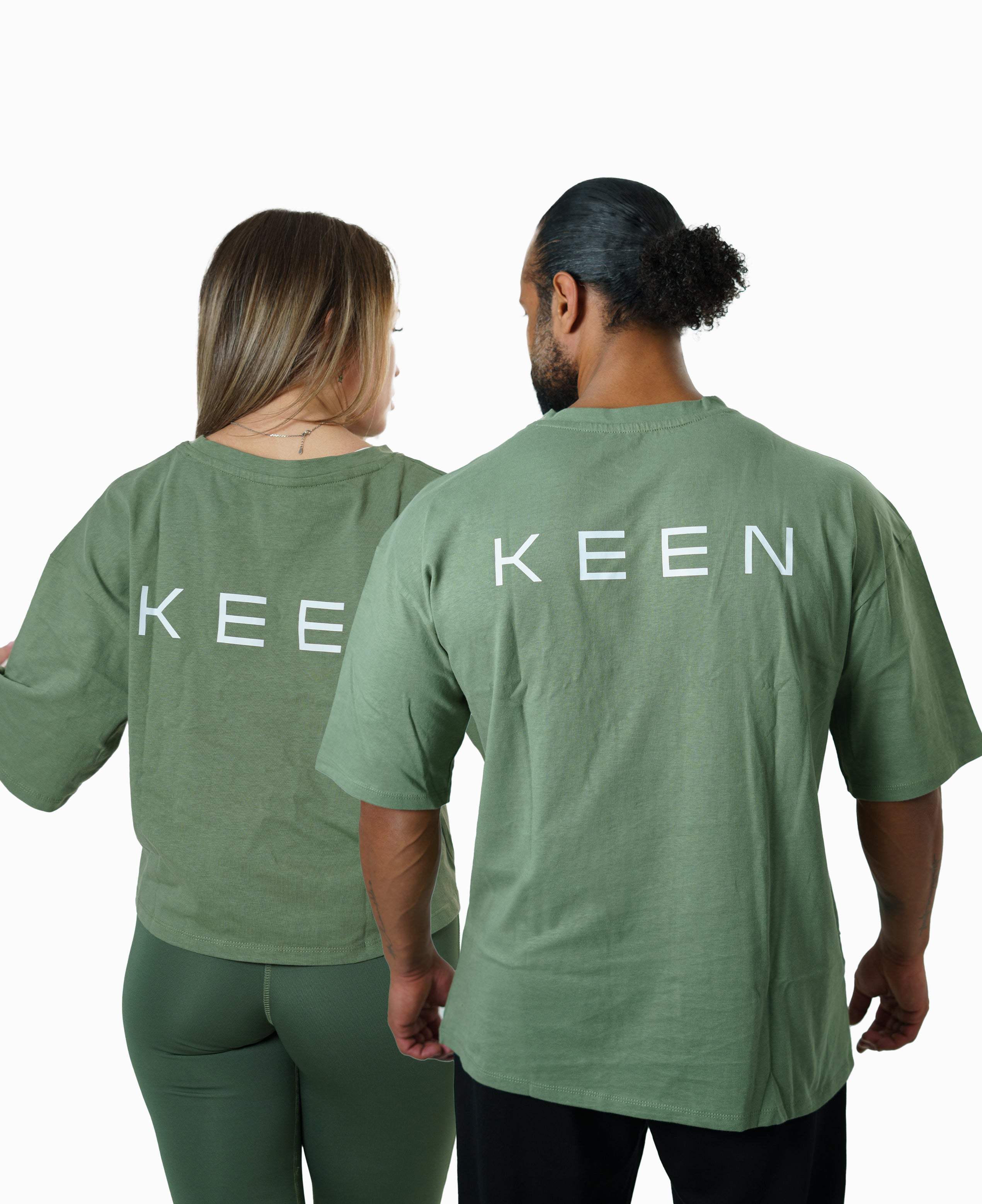 Long Oversized Tee Unisex Green
