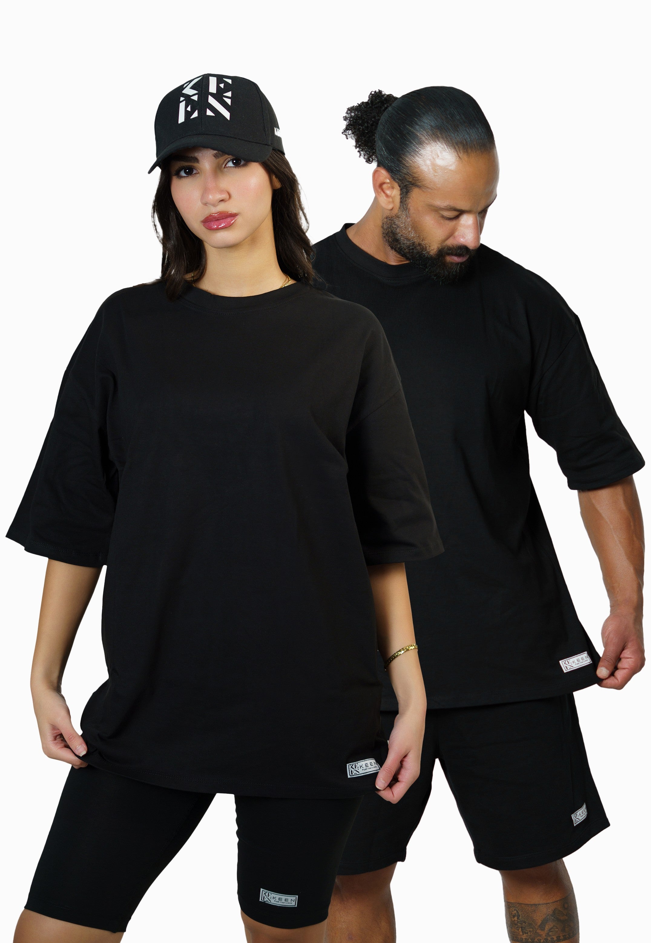 Long Oversized Tee Unisex Black