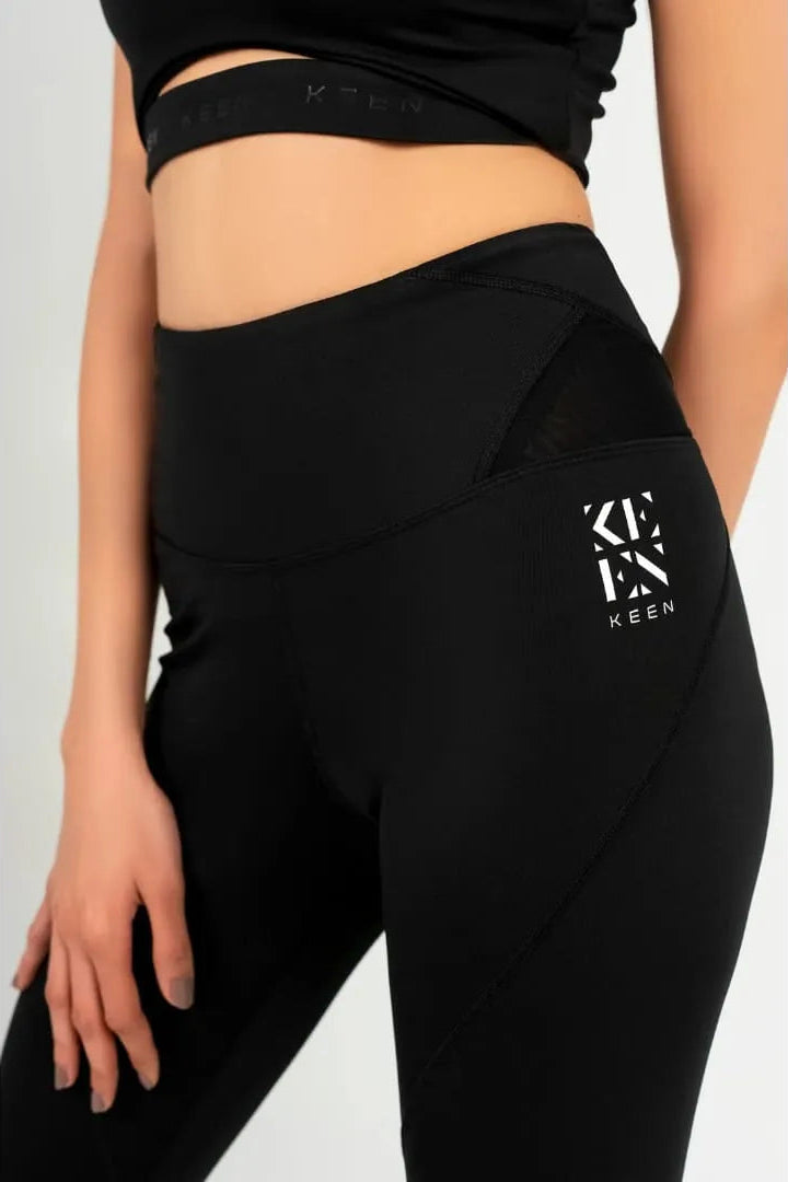 BLACK  MESH LEGGINGS