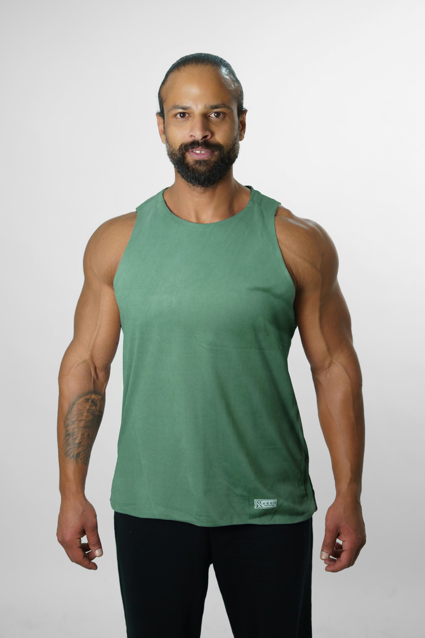 Men Tank Top Green
