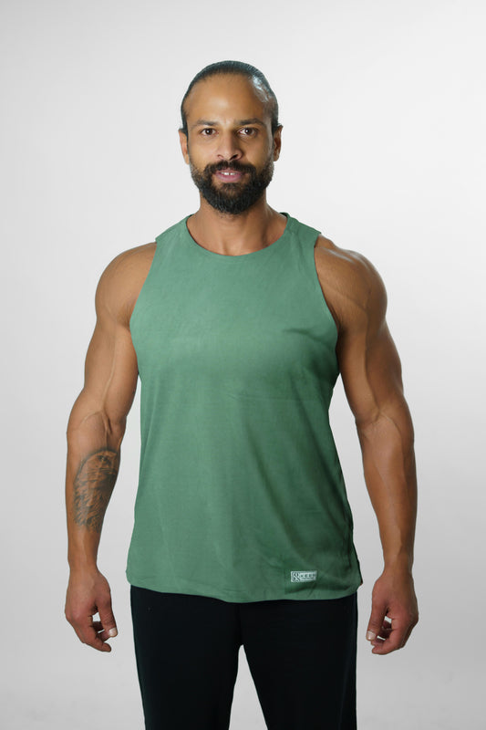 Men Tank Top Green