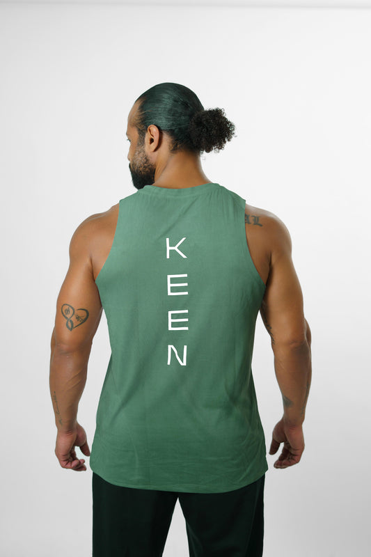 Men Tank Top Green