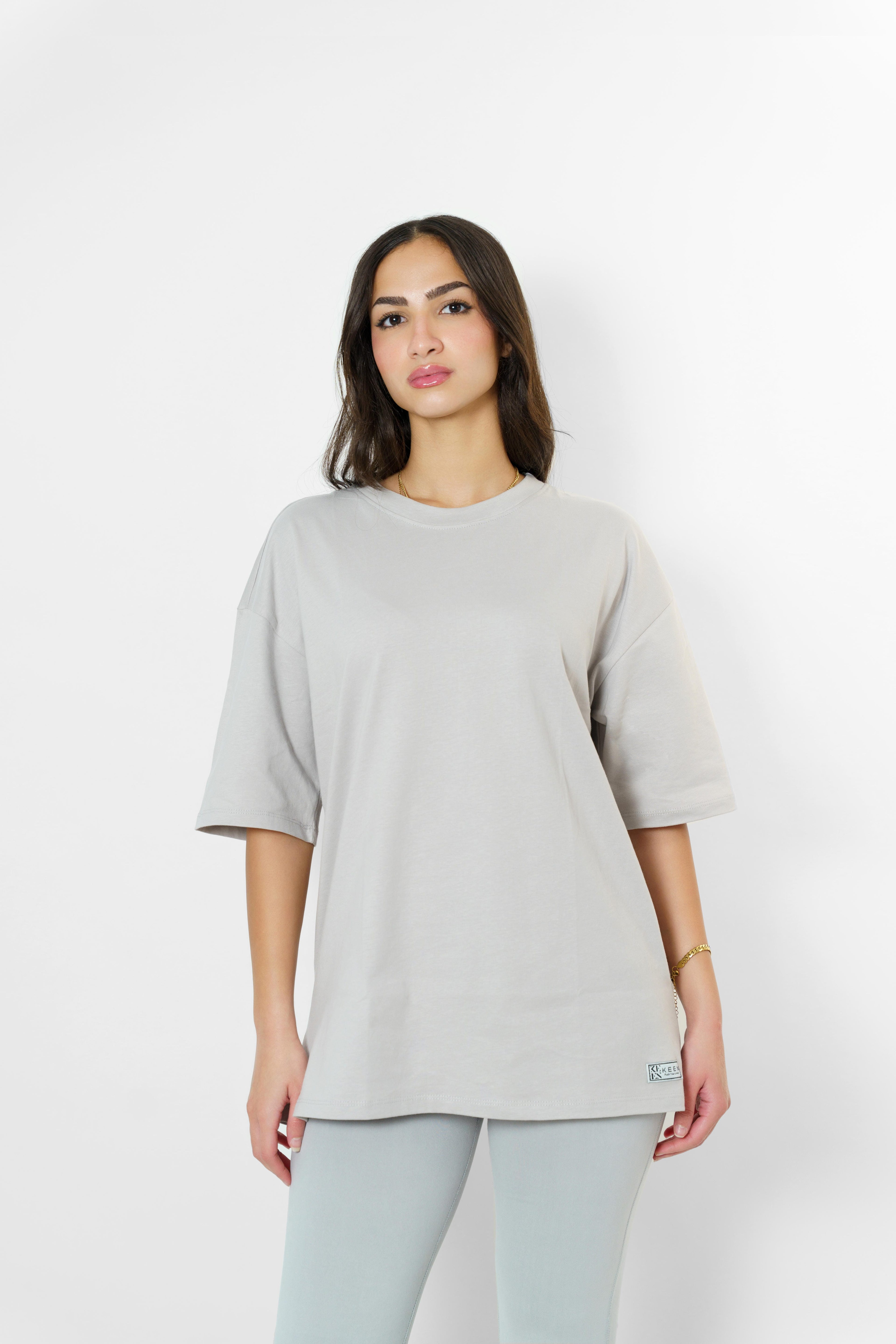 Long Oversized Tee Unisex Grey