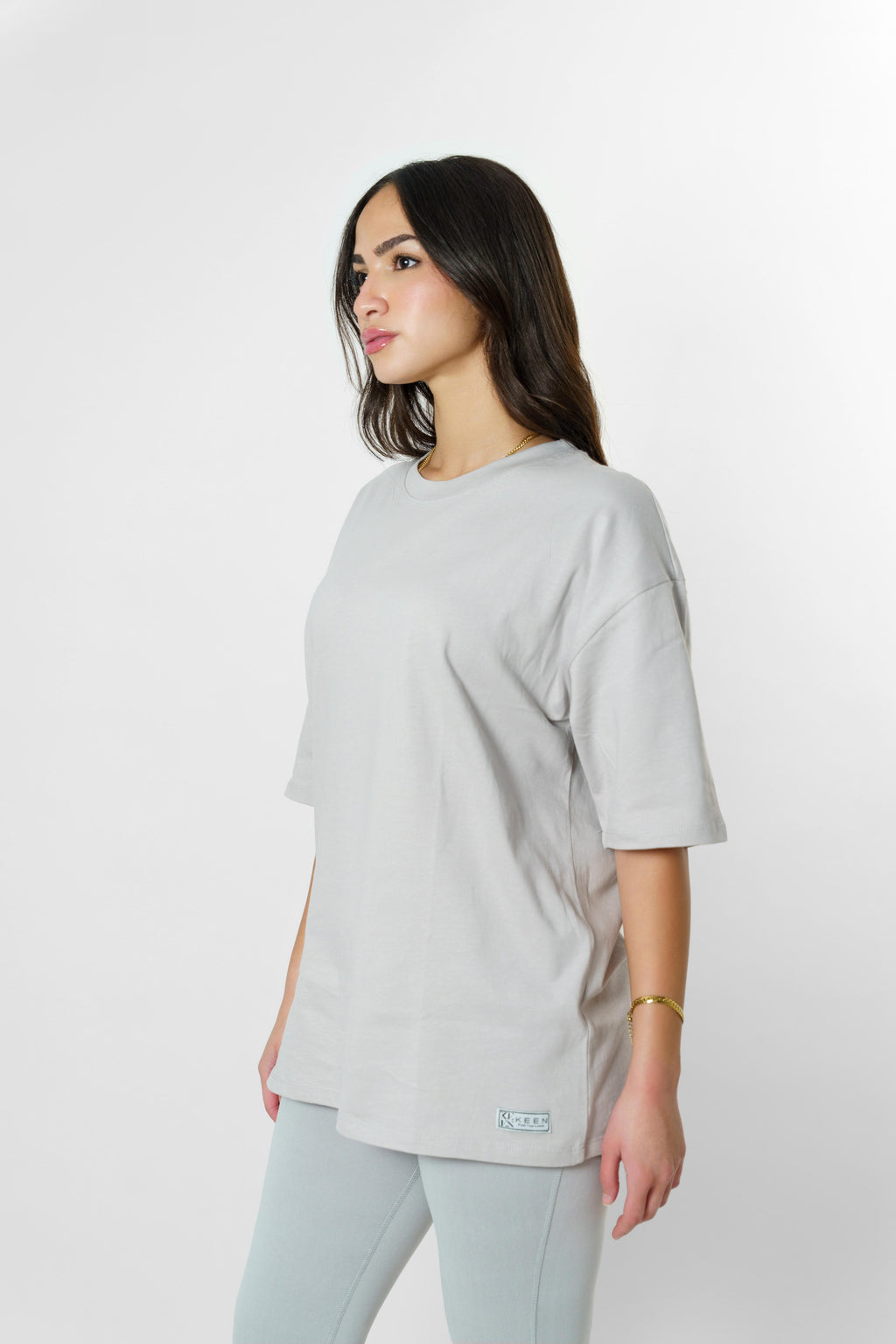 Long Oversized Tee Unisex Grey