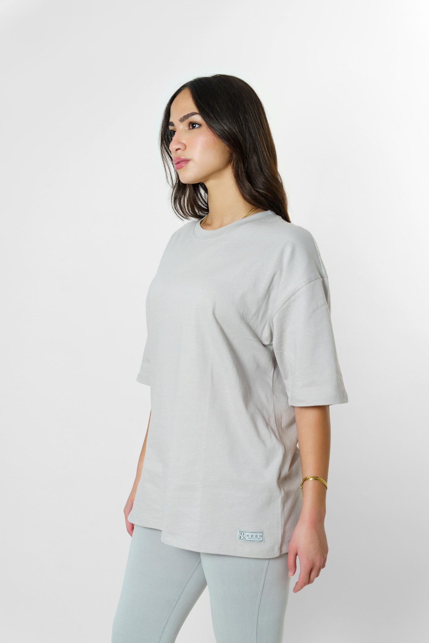 Long Oversized Tee Unisex Grey