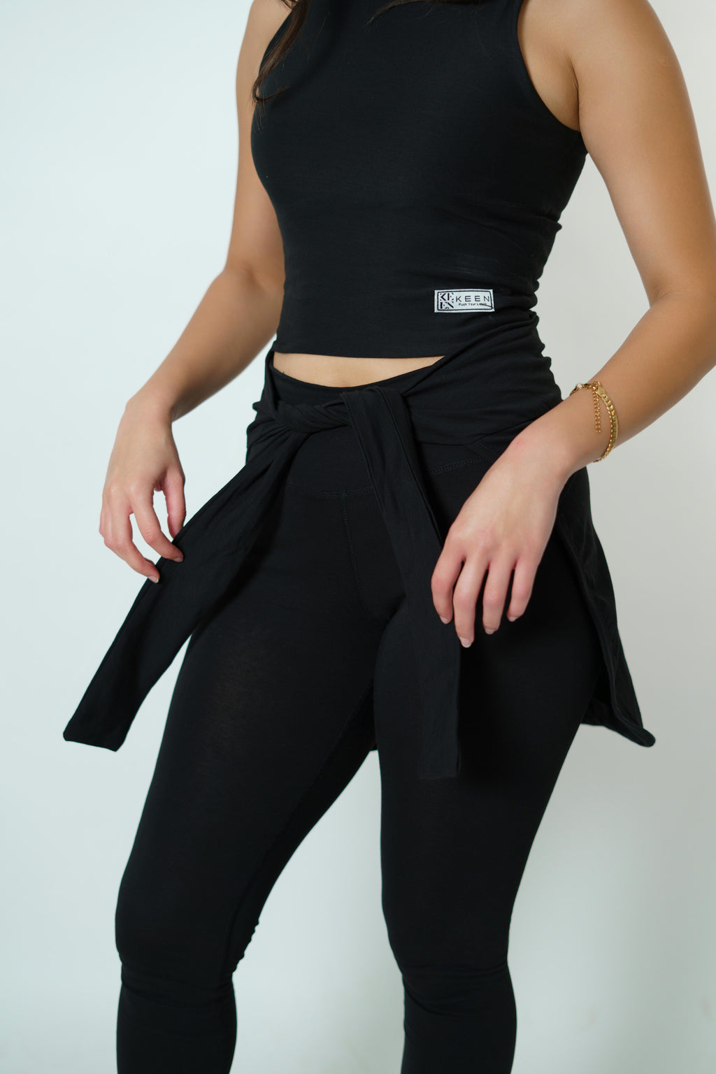 Zip Hip Cover Black
