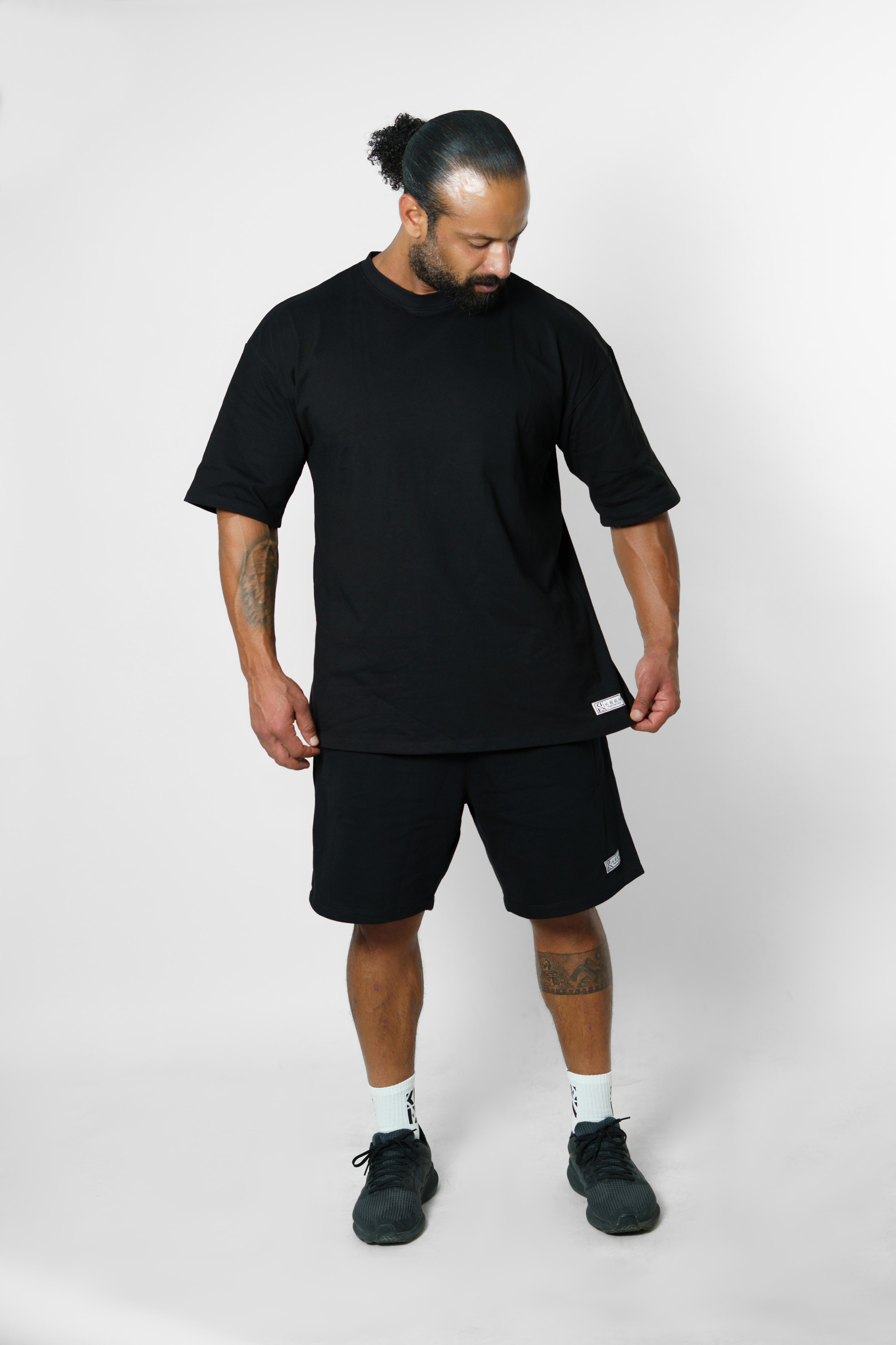 Long Oversized Tee Unisex Black