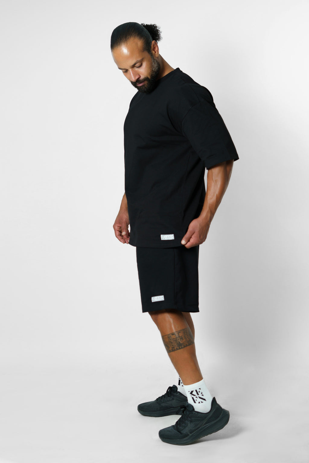 Long Oversized Tee Unisex Black