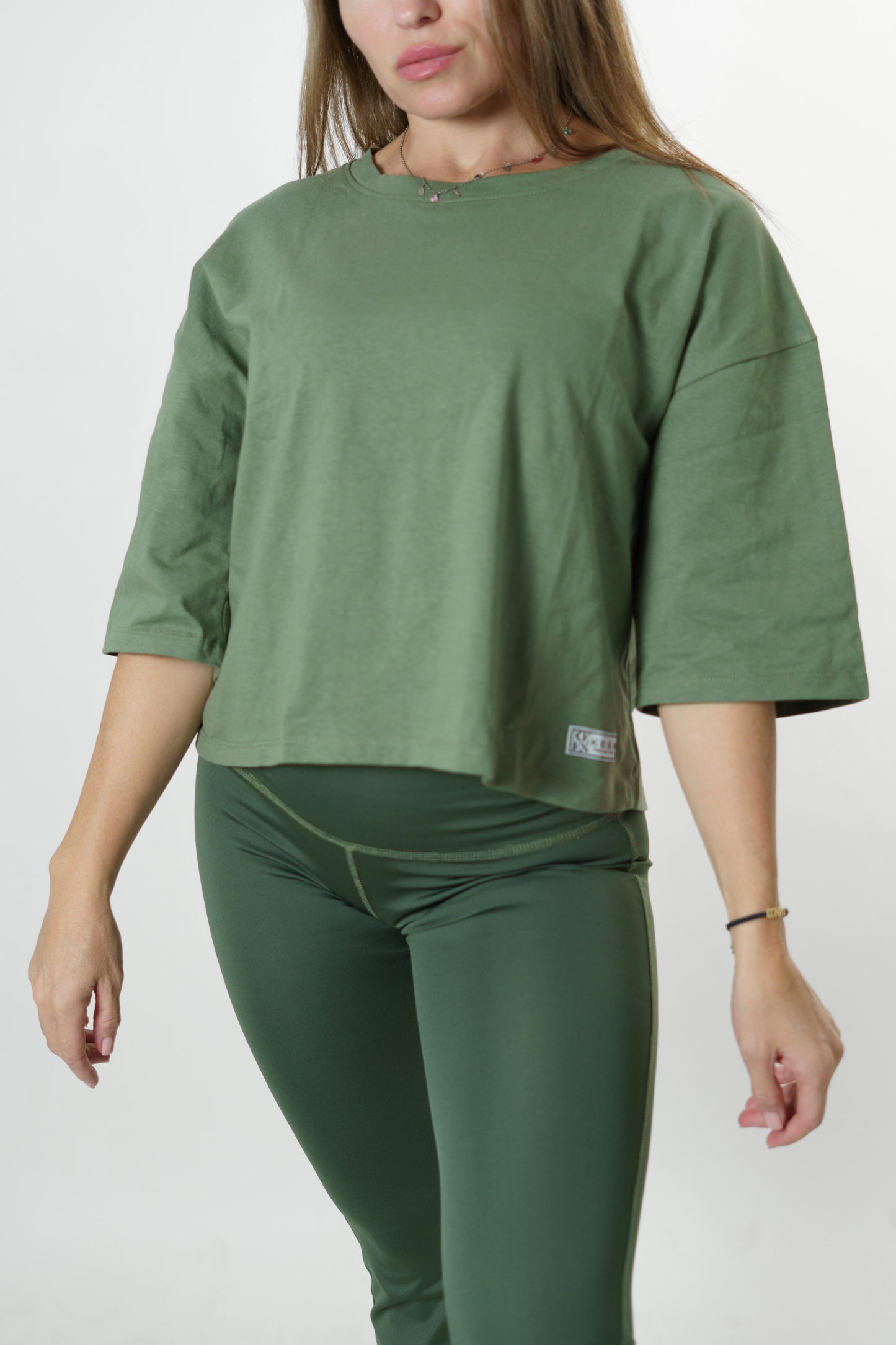 Croped Oversize Green