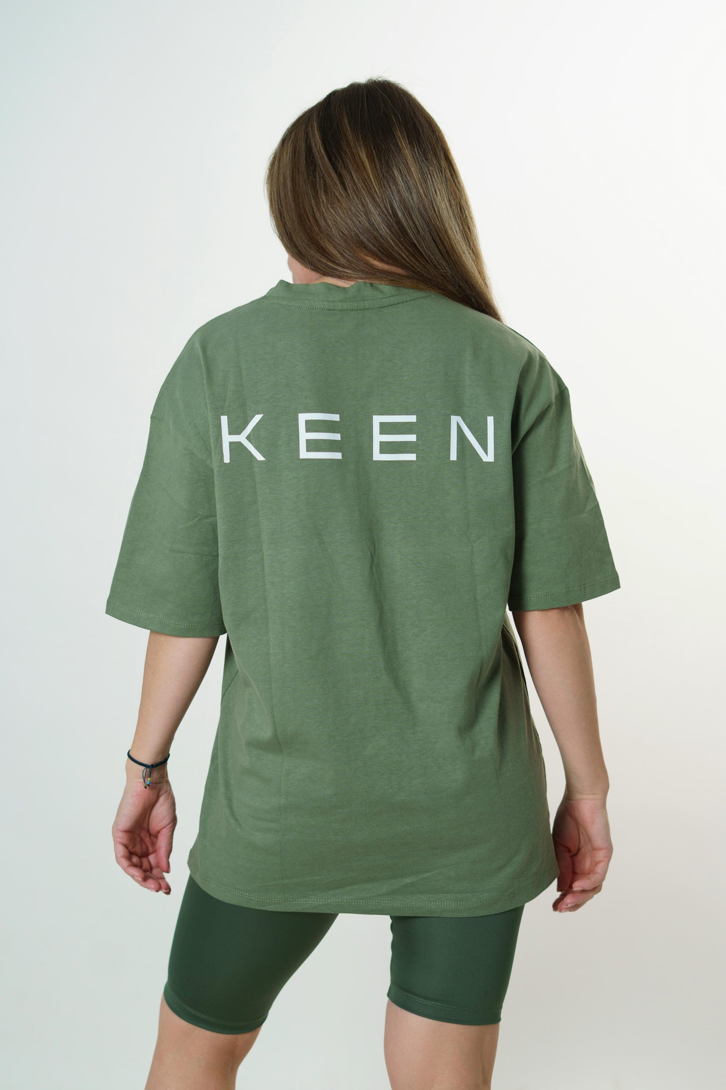 Long Oversized Tee Unisex Green