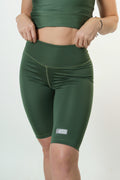 Long Biker Short Green