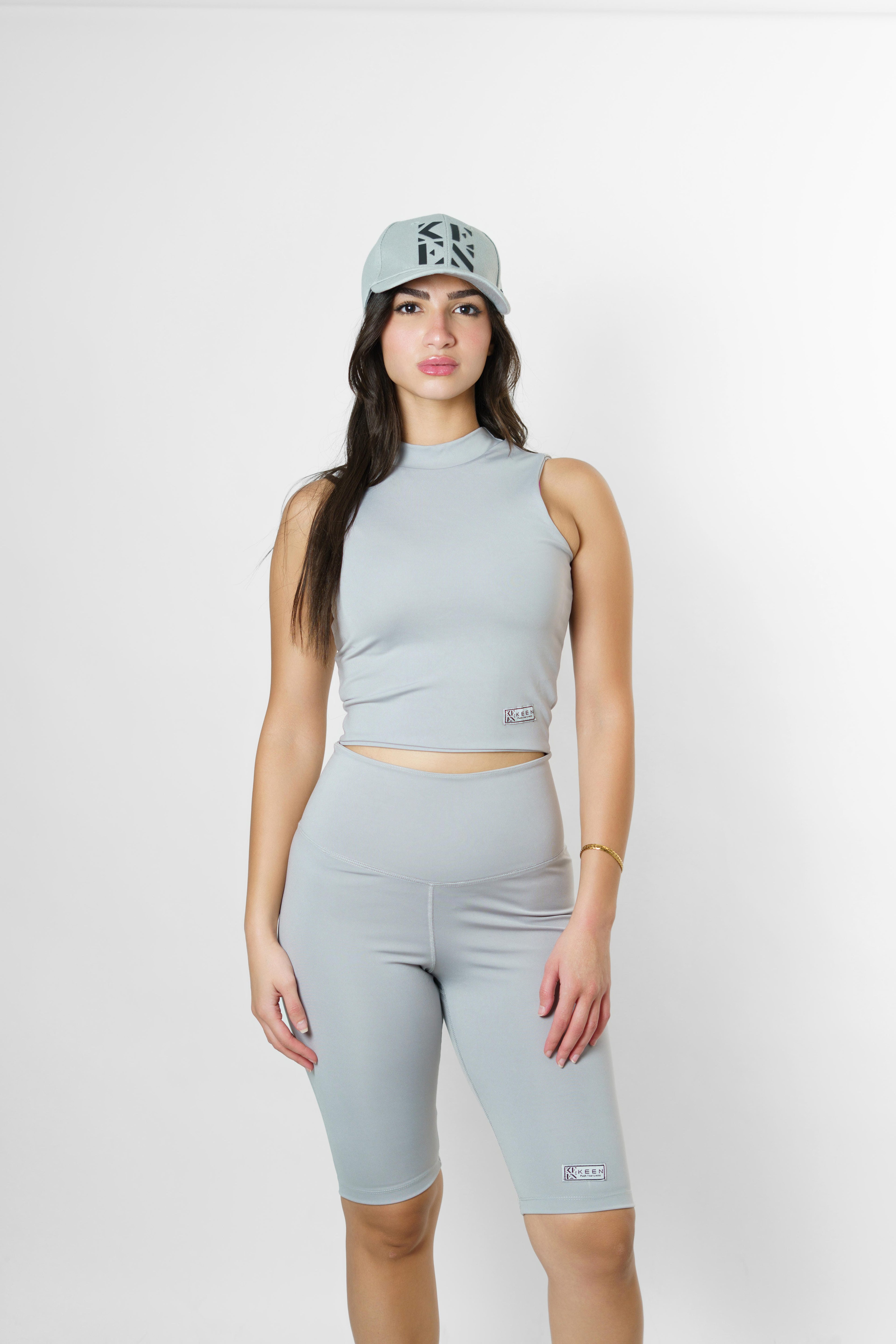 Long Biker Short Grey