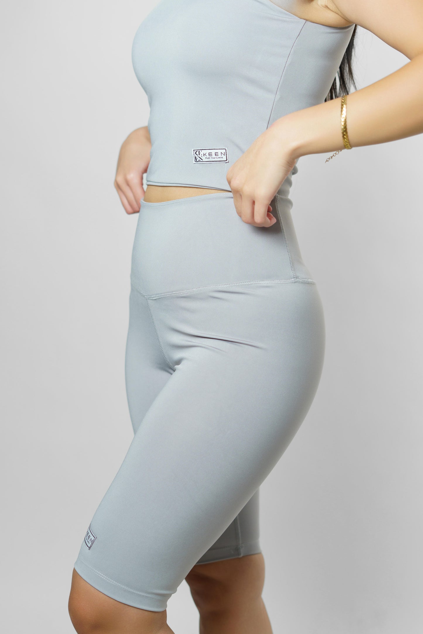 Long Biker Short Grey