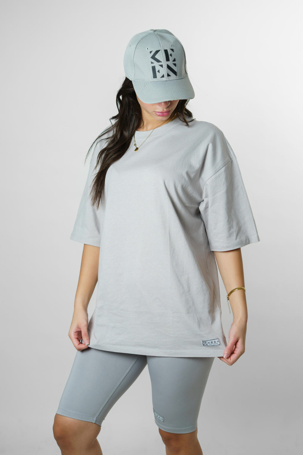 Long Oversized Tee Unisex Grey