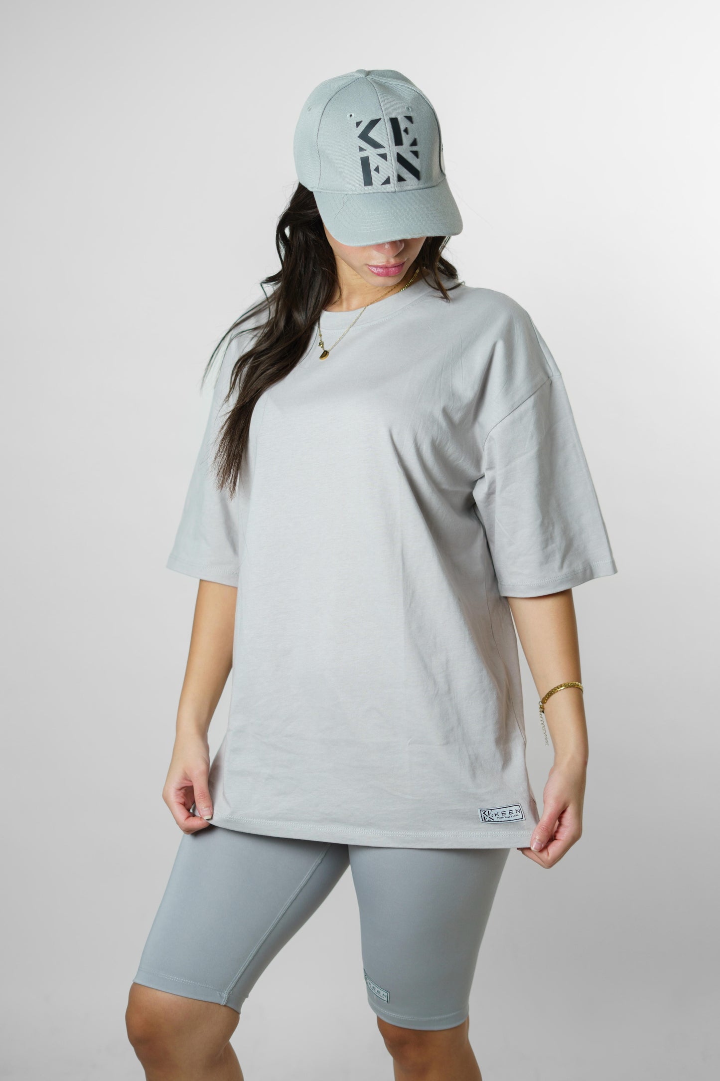 Long Oversized Tee Unisex Grey