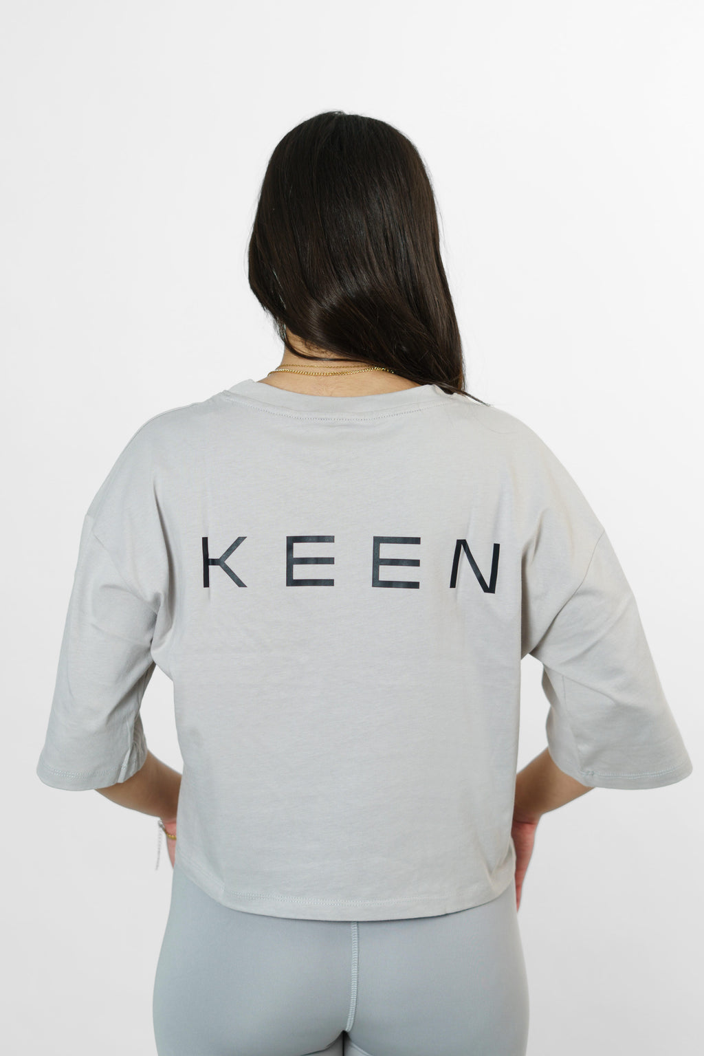 Croped Oversize Grey