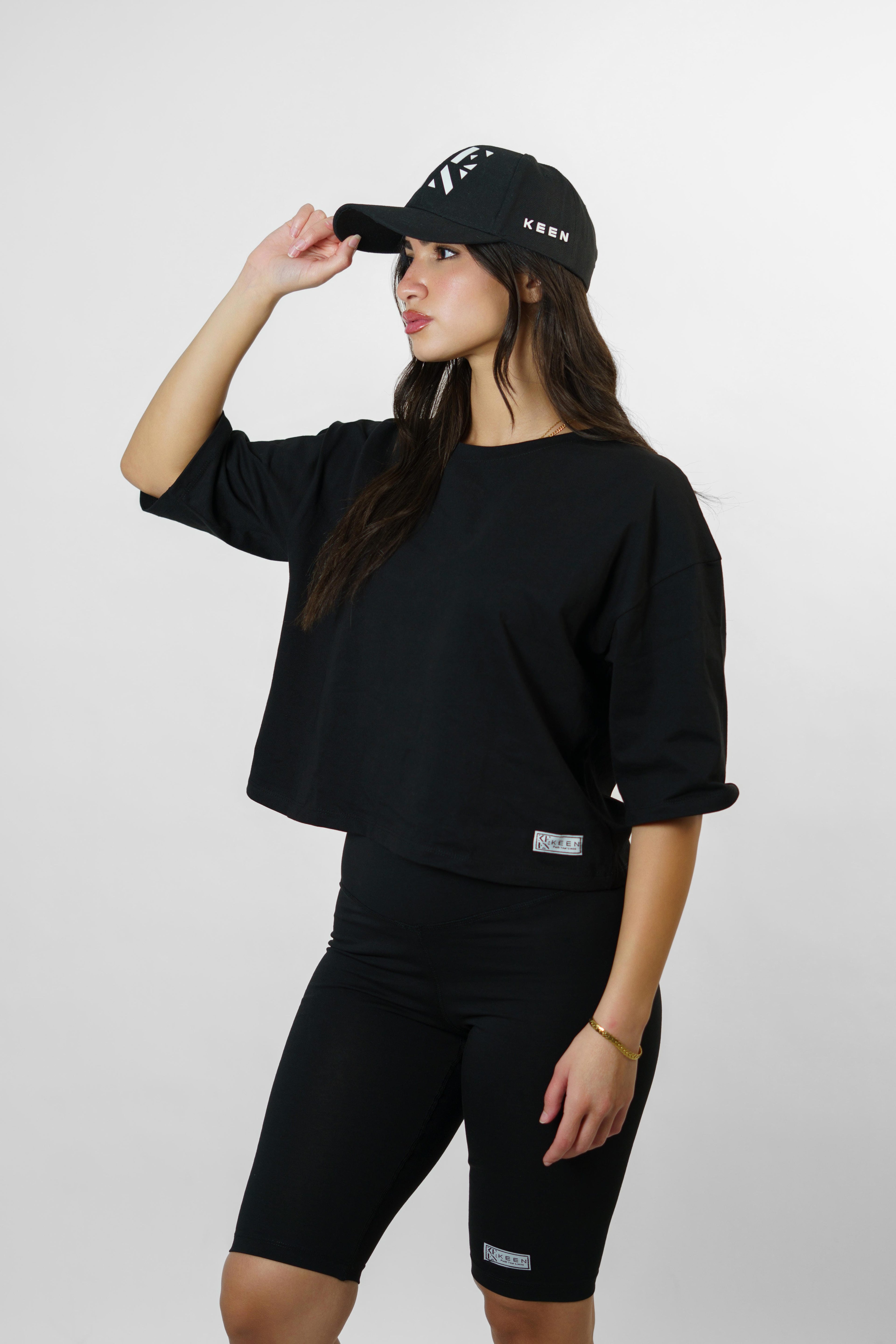 Croped Oversize Black