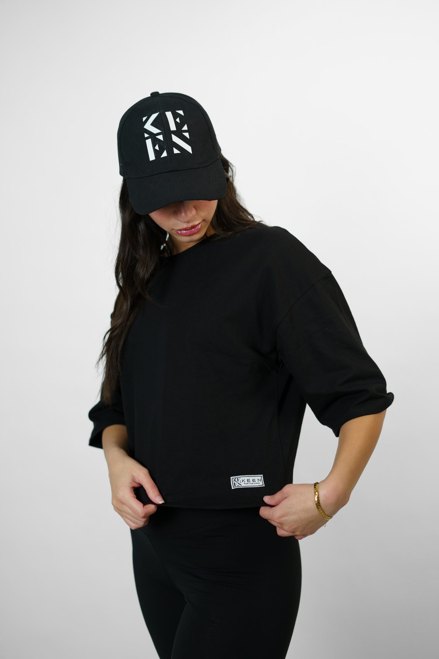 Croped Oversize Black