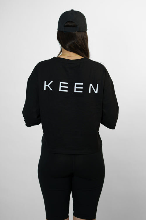 Croped Oversize Black