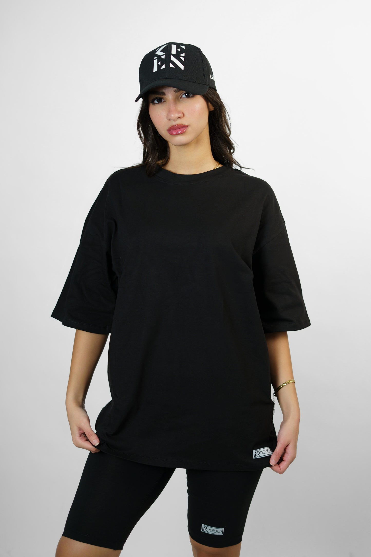 Long Oversized Tee Unisex Black