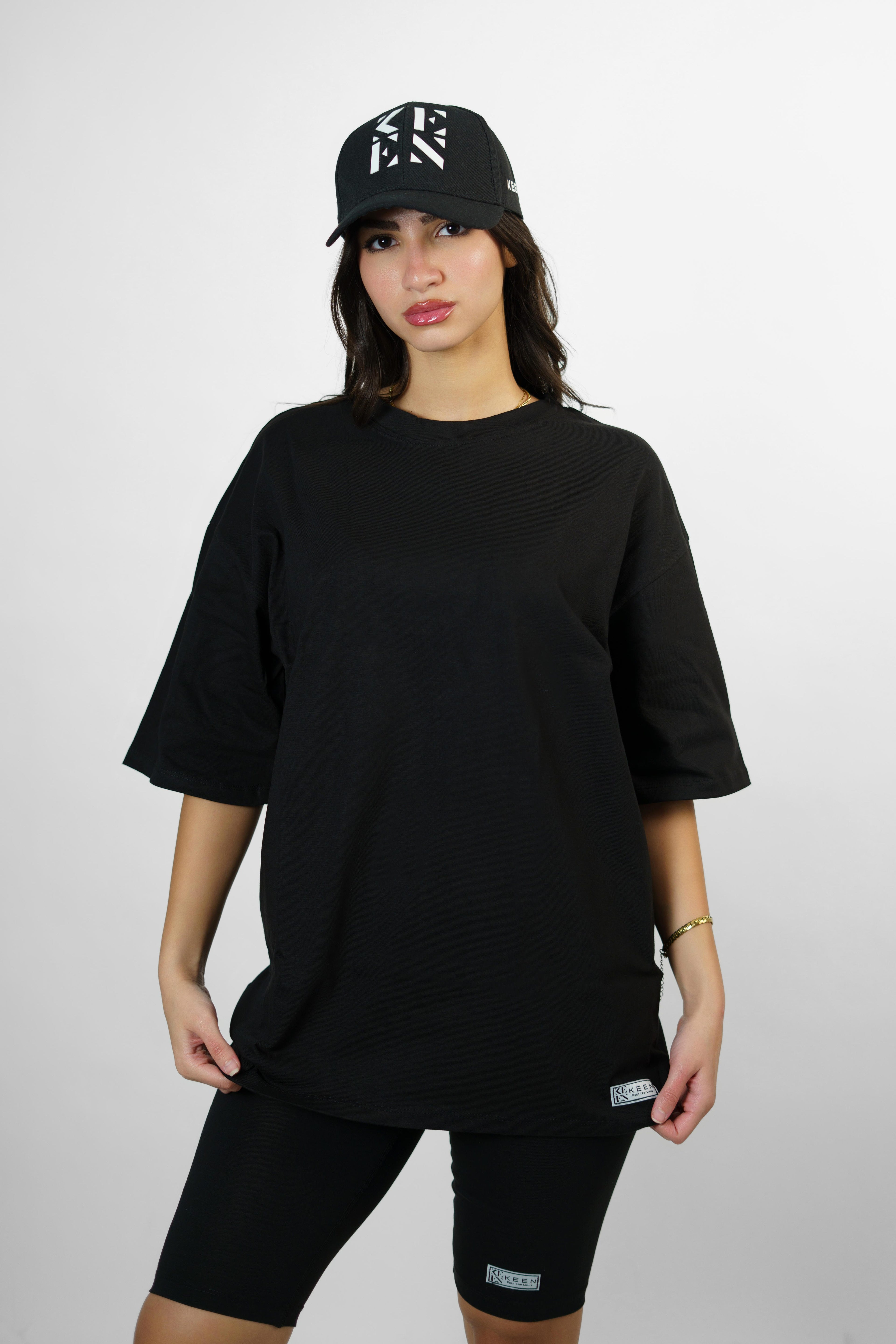 Long Oversized Tee Unisex Black