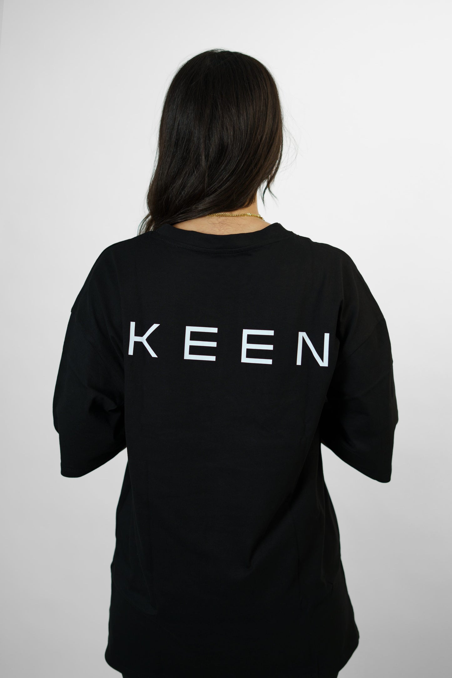 Long Oversized Tee Unisex Black