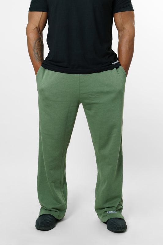 Straight Leg Pants Green