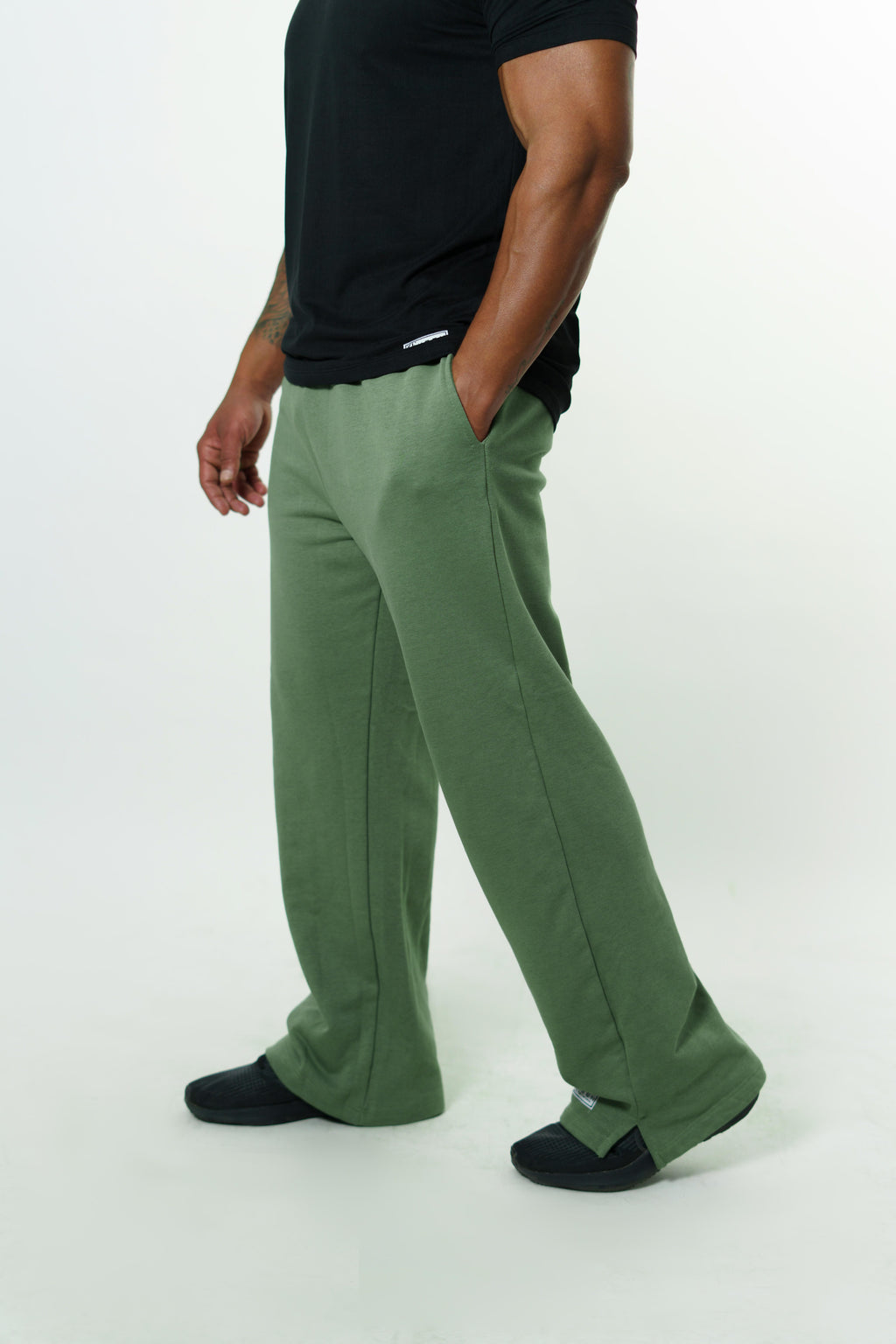 Straight Leg Pants Green
