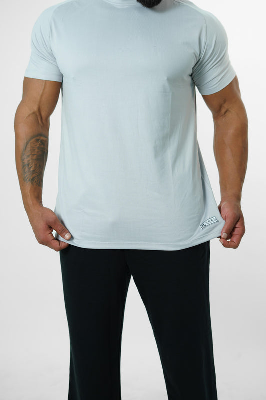 Men Regular Short Sleeve Grey