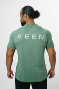 Men Regular Short Sleeve Green