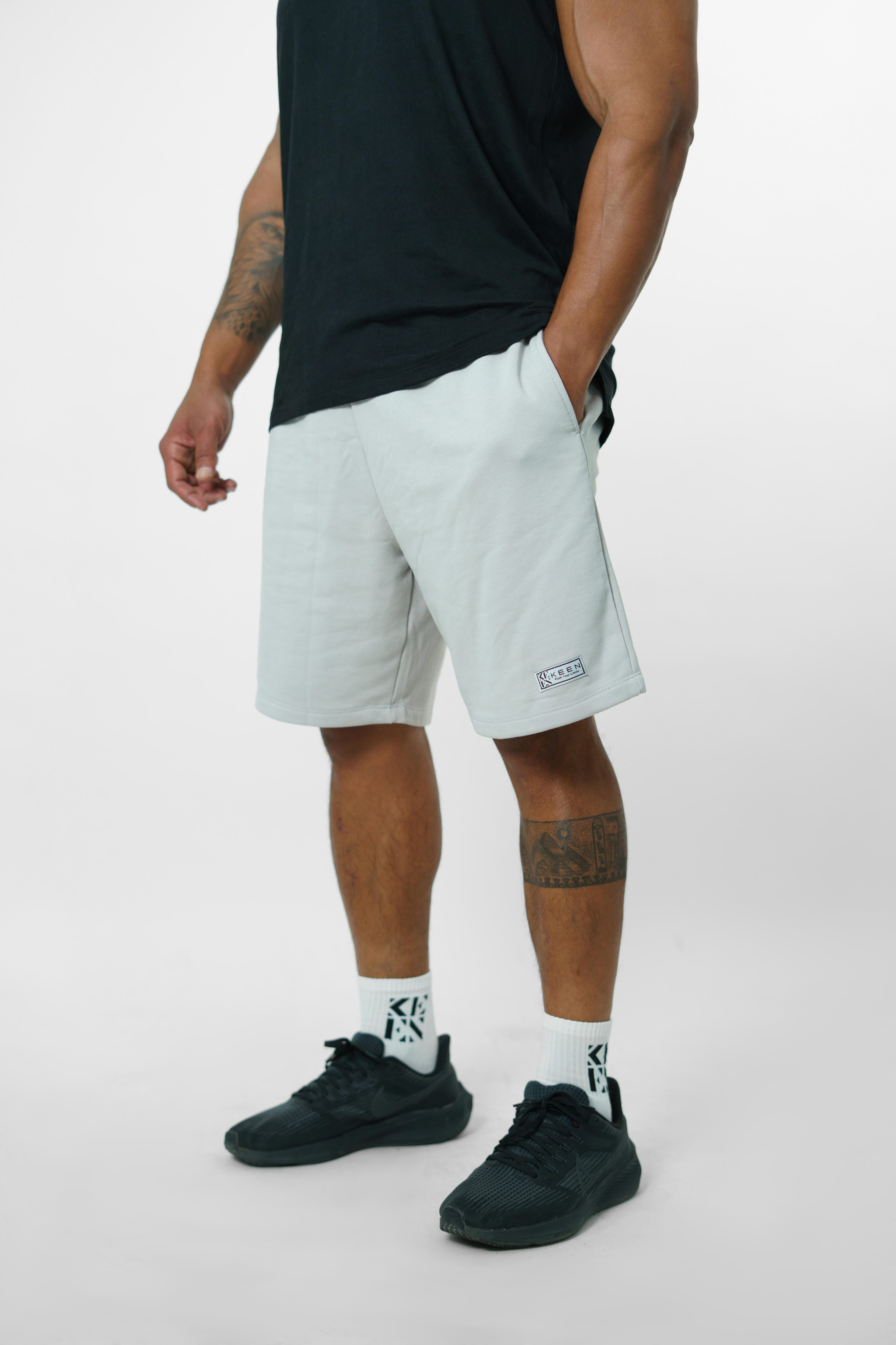 Men Regular Short Grey