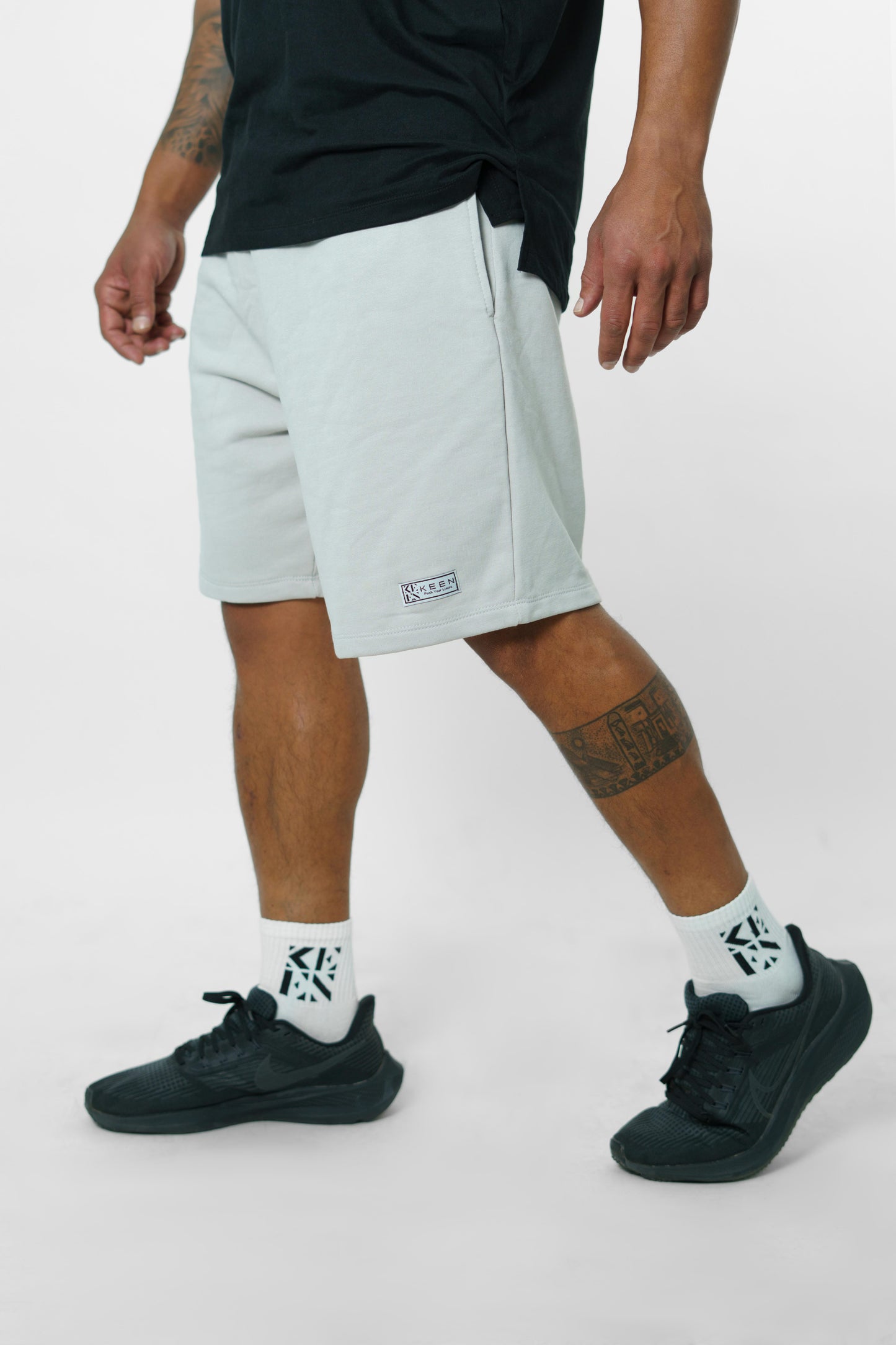 Men Regular Short Grey