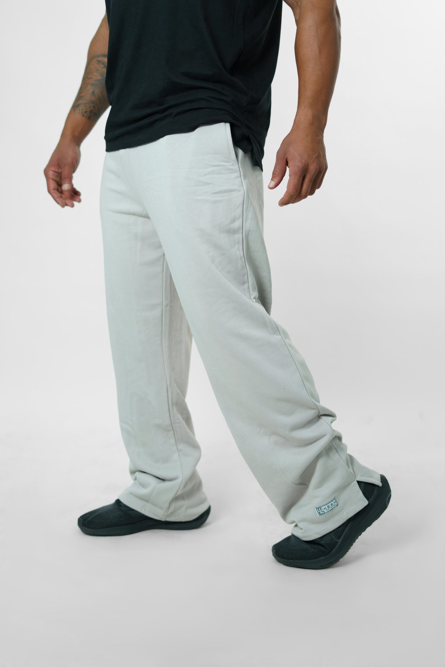 Straight Leg Pants Grey