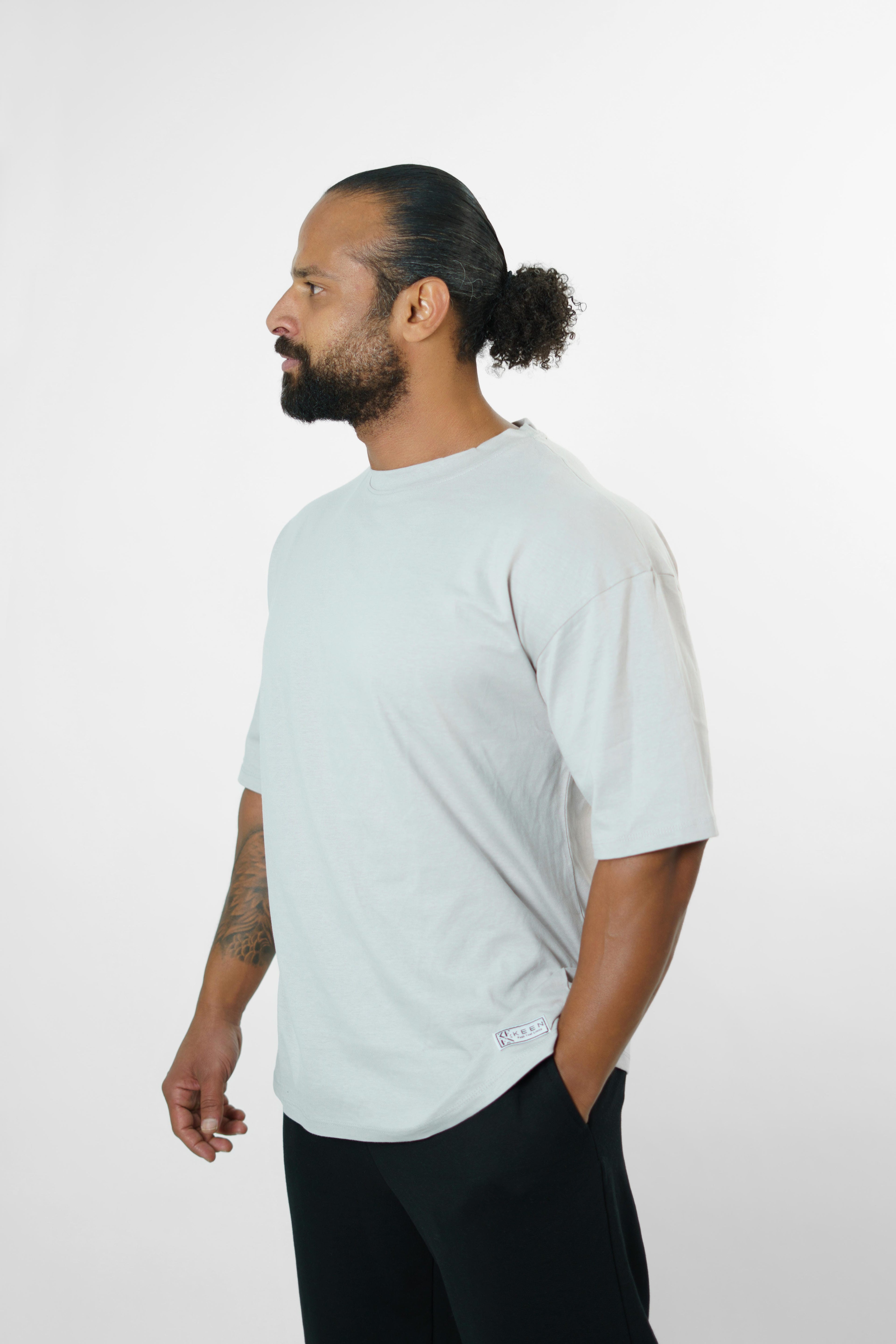 Long Oversized Tee Unisex Grey